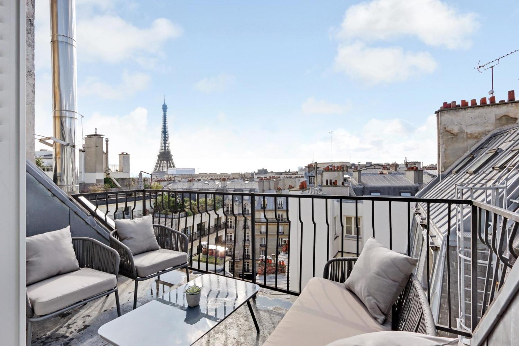 Апартаменты Eiffel Tower View Париж Экстерьер фото